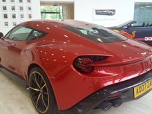 Saw 3 Zagatos while we were there. They had this Zagato Vanquish in the lobby and we saw one more on the shop floor.