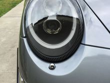 CF trim around 991 LED headlamps