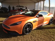 The only flat orange Vanquish in the world