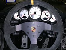 Installed the 991 CUP steering wheel, THANKS DEMONSPEED! It was a PITA (airbag)