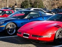 A Smaller-than-usual Corvette contingent.