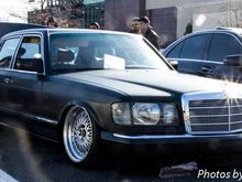 Slammed Benz.