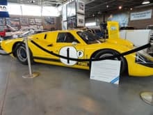 Yellow Ford GT-40 longtail, for tracks with high speed straights such as LeMans.