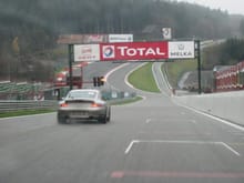 Spa Francorchamps (Belgium) in the wet. Radillon in front of me...