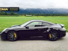 PORSCHE 991 TURBO S WITH 21″ FORGED RIMS BY LOMA WHEELS