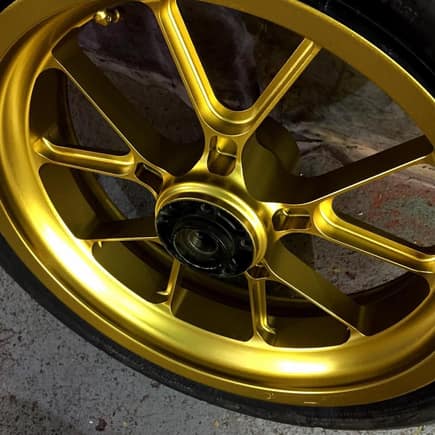 This wheel was silver, with AutoFlex applied over it