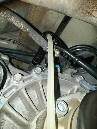 Fluid coming through the line