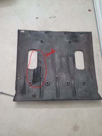 Inside of the undertray