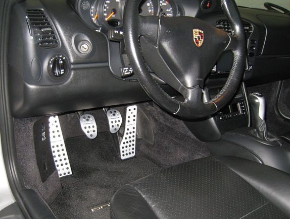 Aluminum pedals from Suncoast Parts.