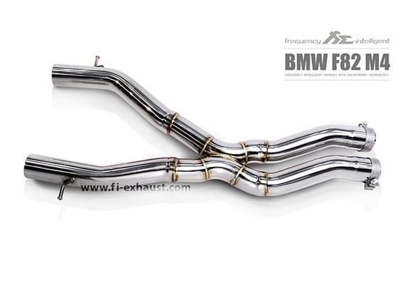 Fi Exhaust For BMW F82 M4 Mid X-Pipe.