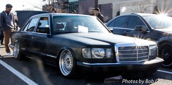 Slammed Benz.