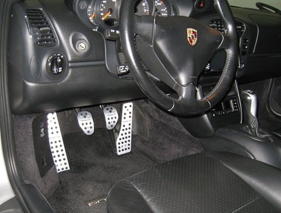 Aluminum pedals from Suncoast Porsche--easy upgrade