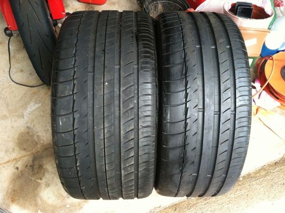 Two new PS2 tires. One rear, one front.