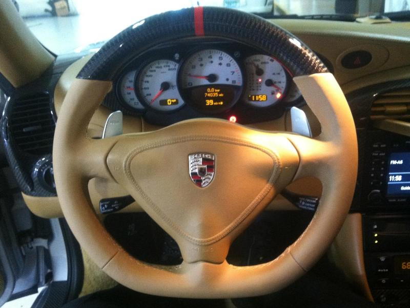 Porsche 911 Boxster Steering Wheel Cover Real Suede 996 986