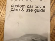 Car cover guide