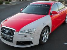 audi a6 c6 k6 fenders ill industries Front view of my misano red pearl A6, fenders and bumper not yet painted.