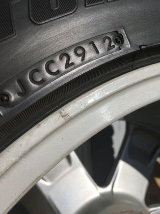 Two Blizzaks 225/50-18 have 2012 date codes and .25” tread remaining.  Other two with 2010 date codes should be replaced.  