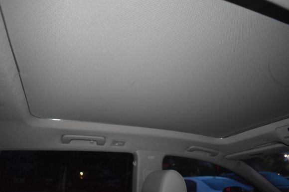 Headliner lighting when off - visible plastic tube but no lighting or color - fits nicely at edge of headliner.