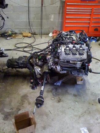 Engine out... K04's on.. Ready to go back on