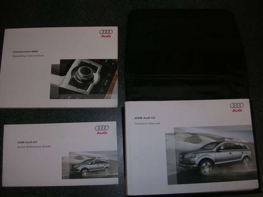 2008 Q7 owners manual set with case AudiWorld Forums