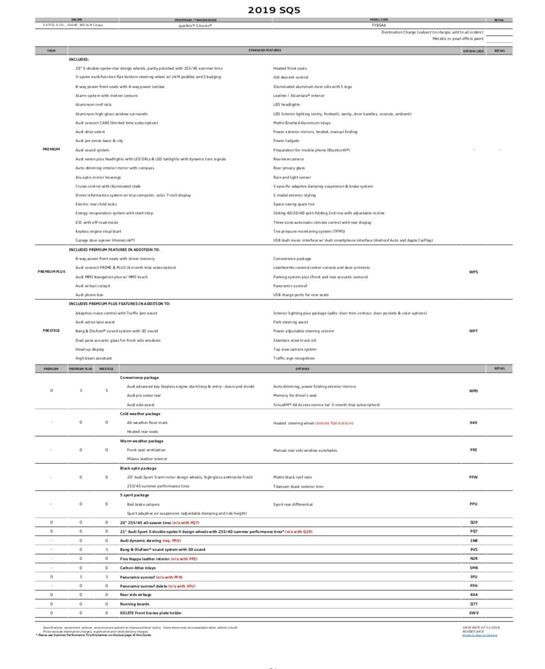 2019 SQ5 options? - Page 2 - AudiWorld Forums