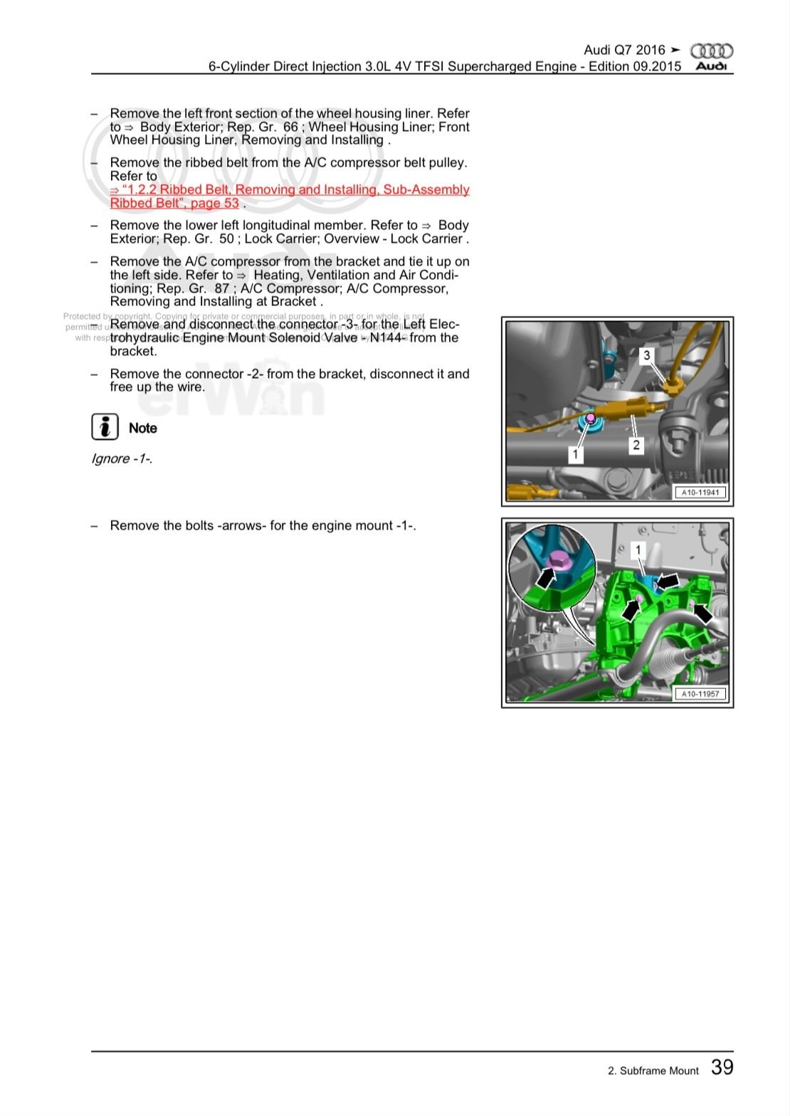 Motor mount replacement instructions AudiWorld Forums