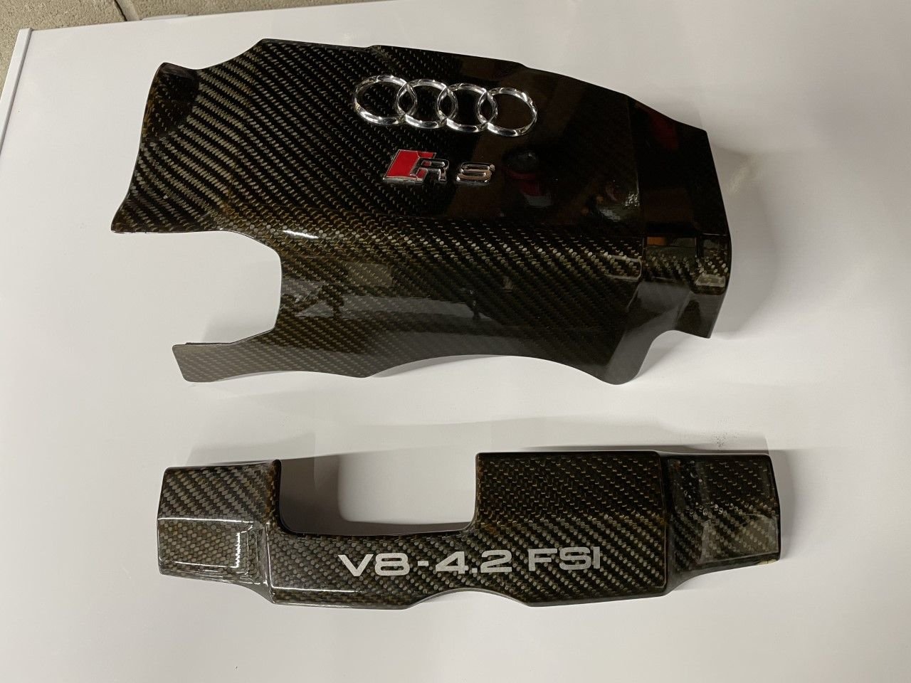 Audi RS4 Carbon Fiber Engine Cover Set AudiWorld Forums