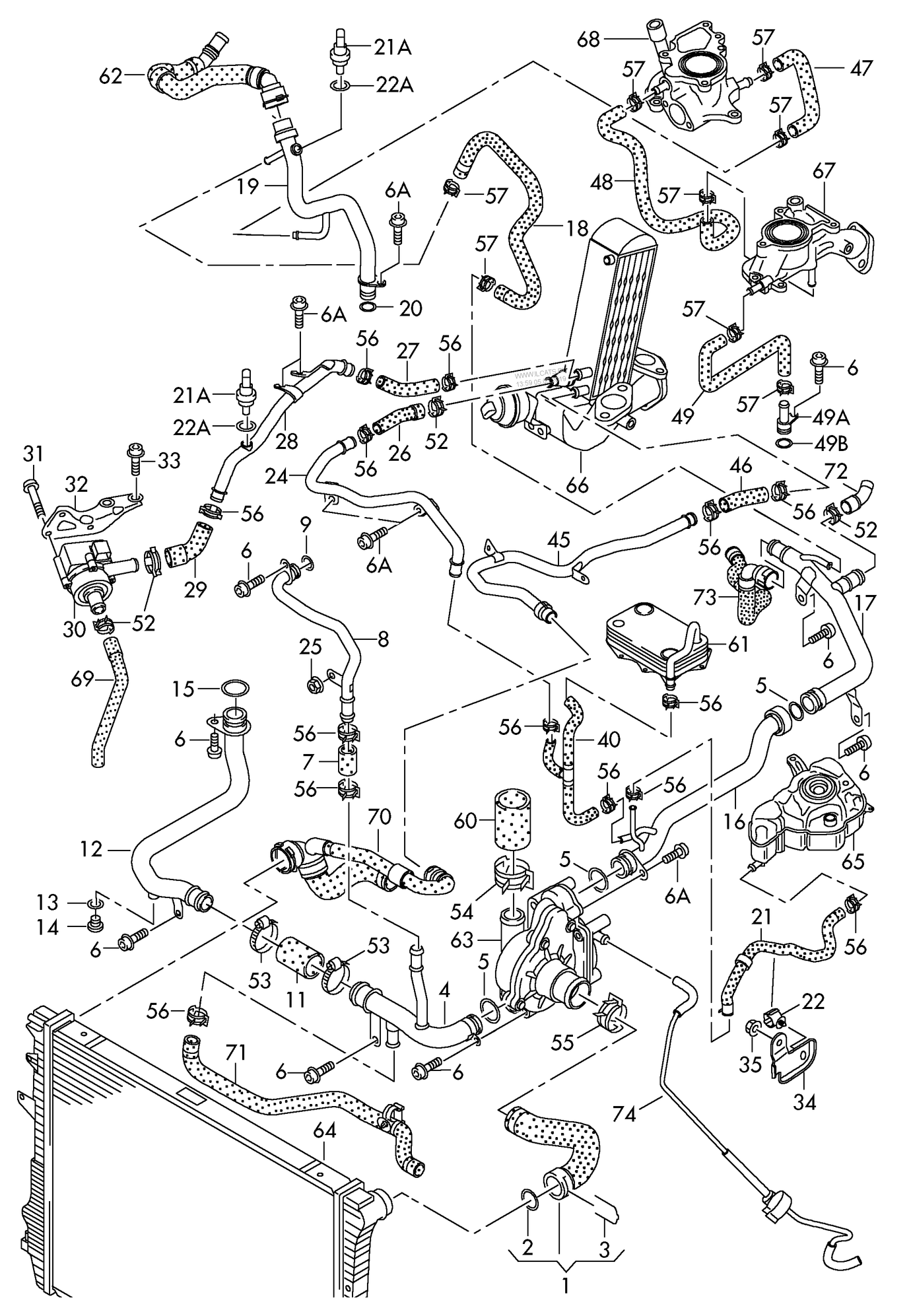 UK: 2014 A8 4.2TDI: LOCATION OF ADDITIONAL COOLANT PUMP? - AudiWorld Forums