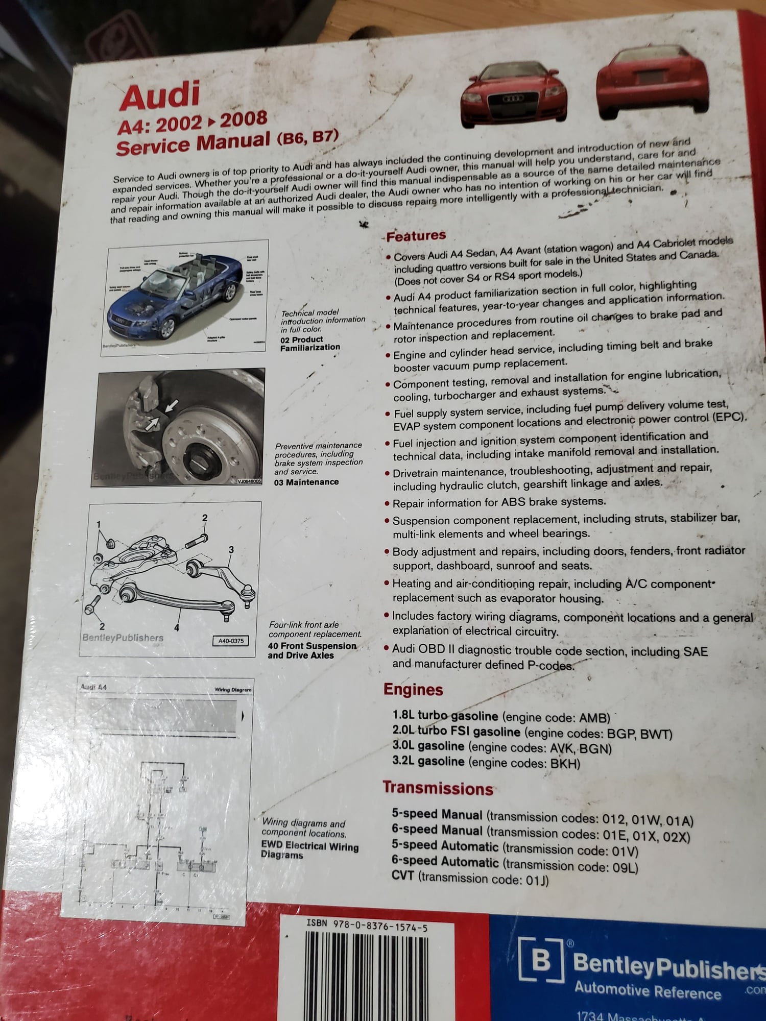 Miscellaneous - A4 2002-2008 Service Manual - Used - 2002 to 2008 Audi A4 - Brighton, MI 48116, United States