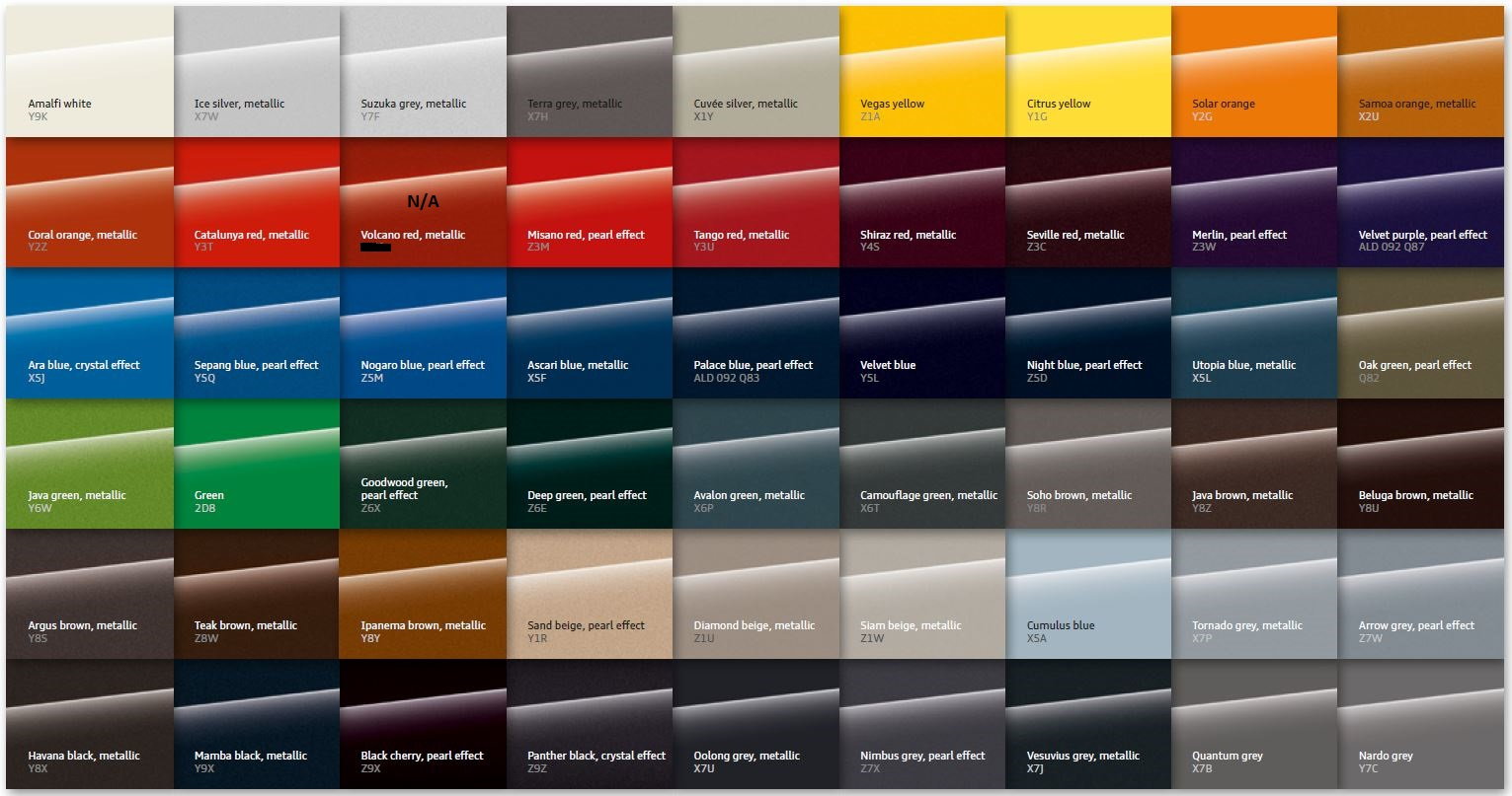 Audi 2024 Paint Colors