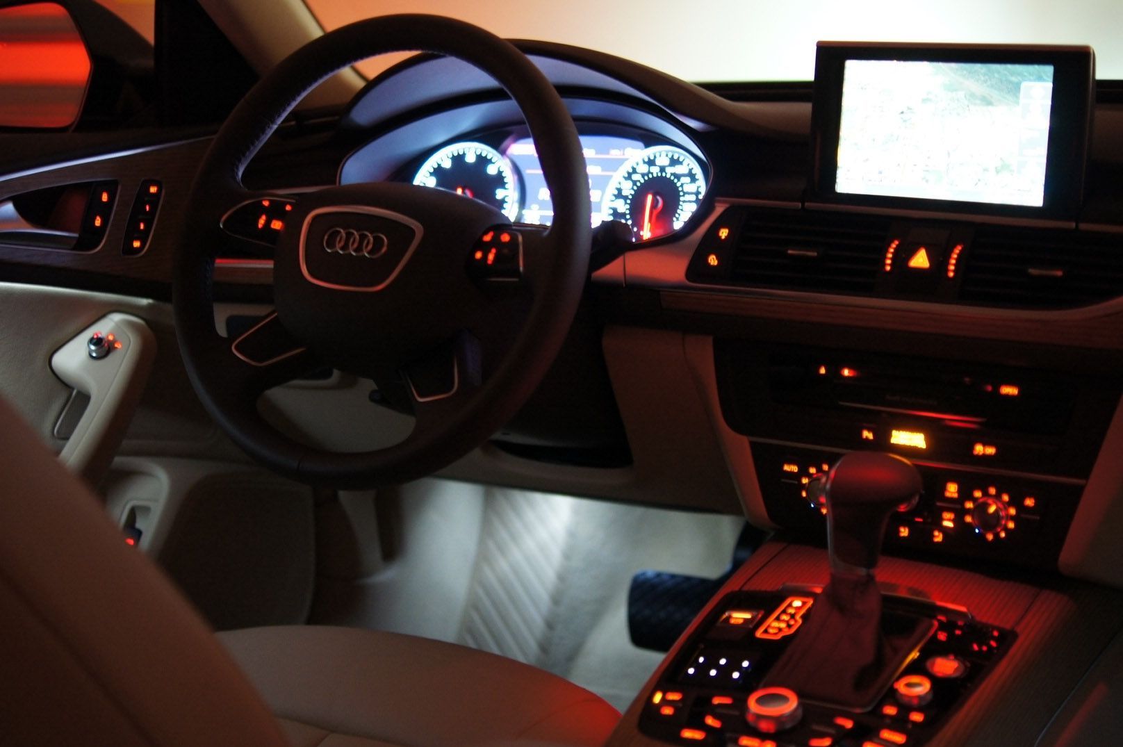 A6 Cockpit At Night Love It AudiWorld Forums