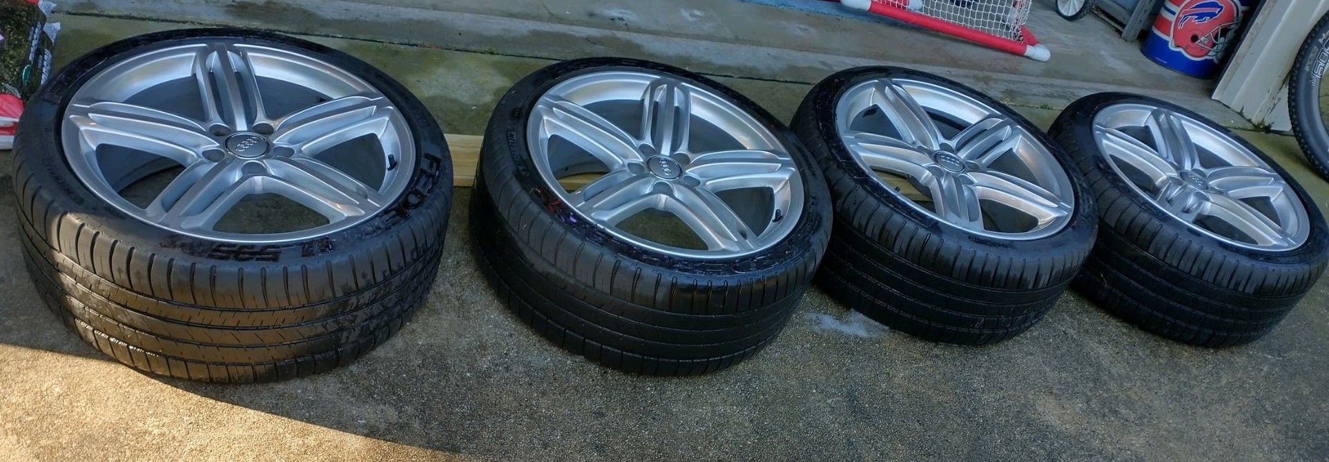 19" OEM Peelers ET43 nice with Michelin M+S tires AudiWorld Forums