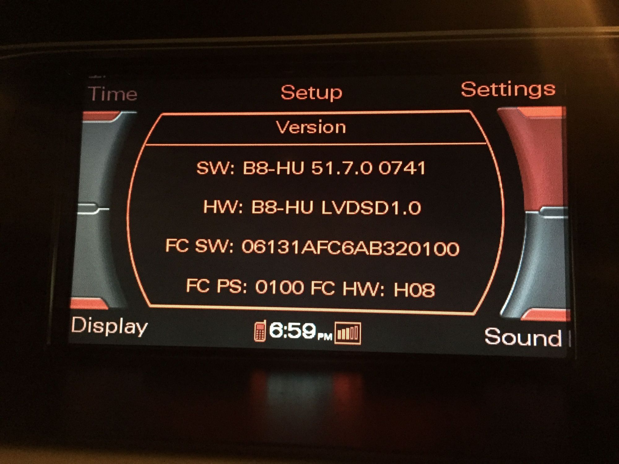 Pr code audi