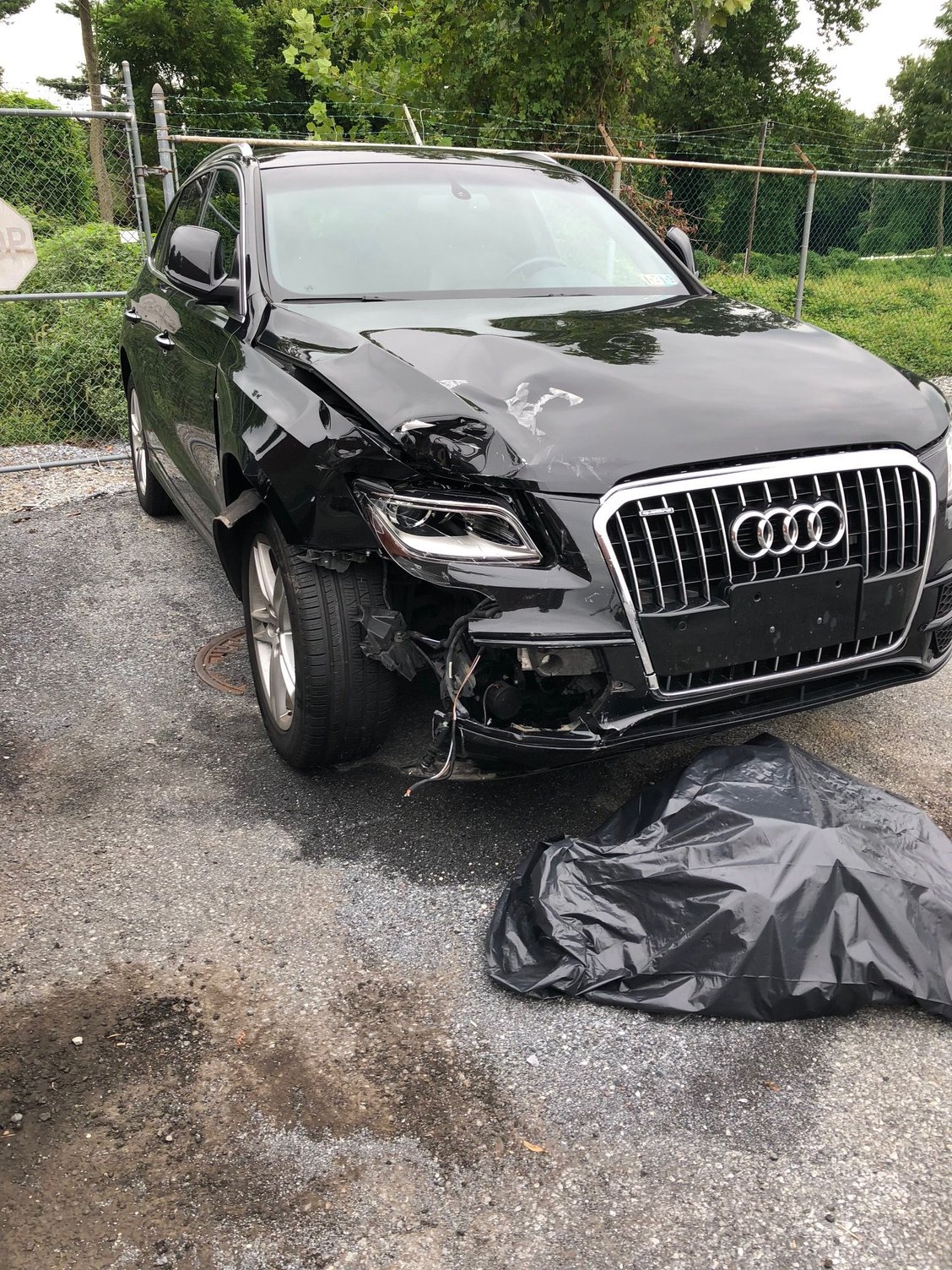 Accident!! Failing to yield to oncoming traffic 2015 Q5 3.0T ...