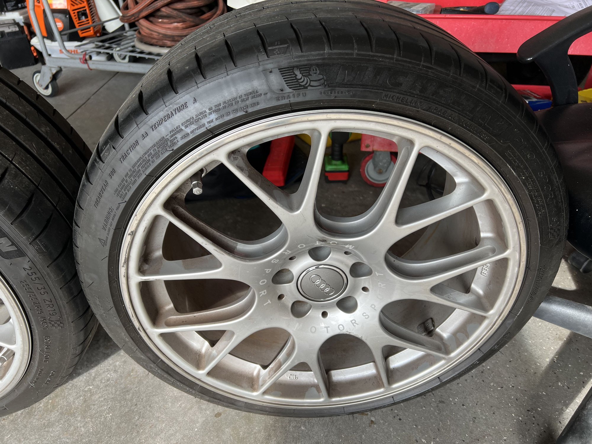 BBS CH-R 19x9.5" ET45, Silver (CH123) with Michelle PS4s - AudiWorld Forums