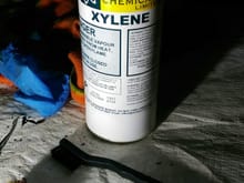 Xylene only use with proper respirator protection mask is great for dissolving rubbery stuff like old RTV silicone seals.