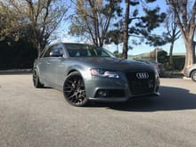 On HRE lowering spirngs, Aodhan LS010 20x9 wheels. RS4 Grill, black fog light covers.