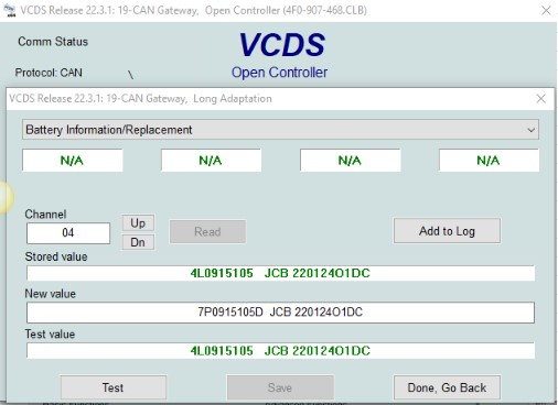 Bem code for Bosch 95ah 850a agm battery? - AudiWorld Forums