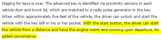 Audi advanced deals key remote start