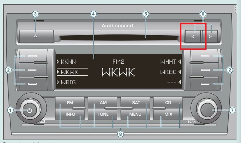 Audi A3 2008 Concert Radio. Issues with buttons - AudiWorld Forums