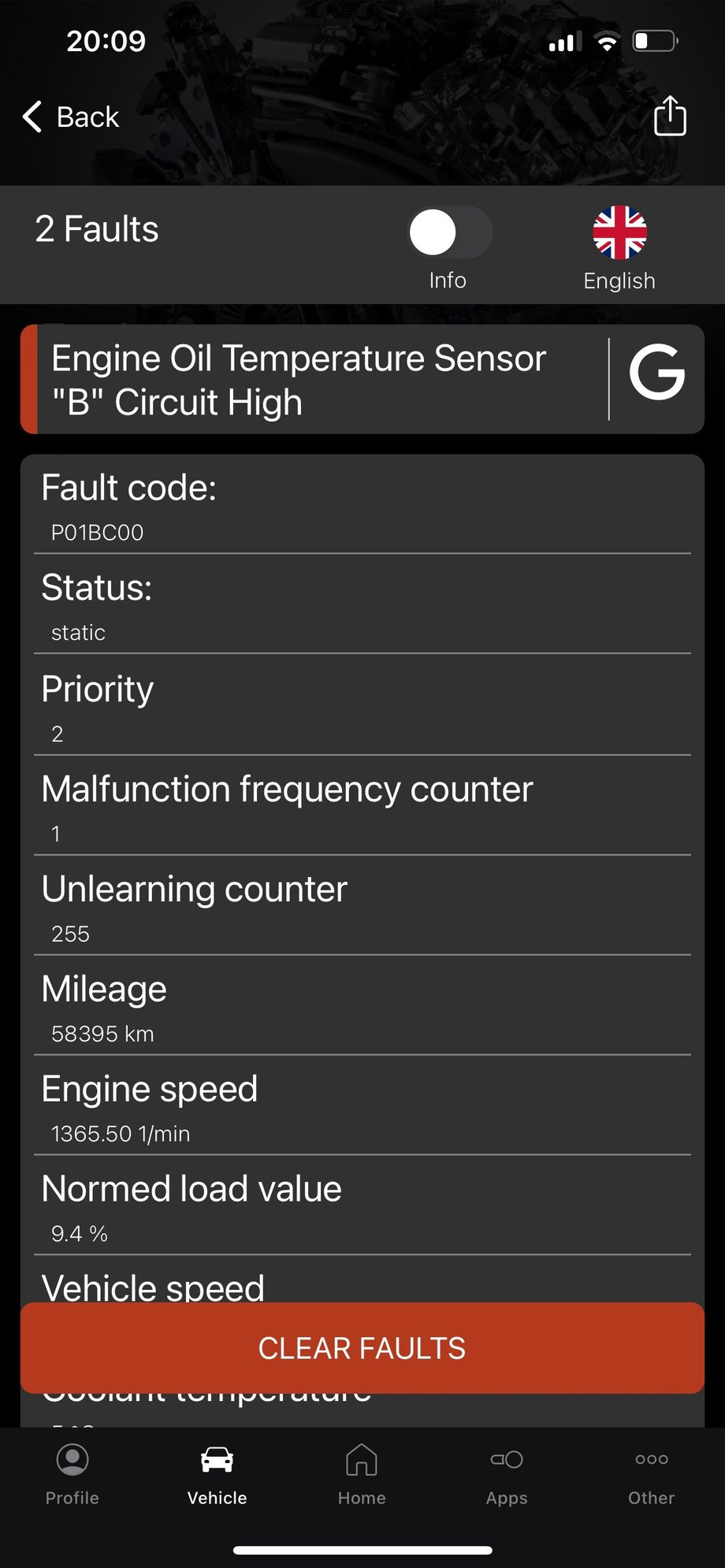 Drive system malfunction. Engine oil temperature sensor. AudiWorld Forums