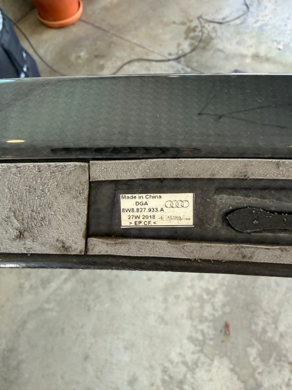 Exterior Body Parts - OEM Carbon RS5 Sportback Rear spoiler - Used - All Years  All Models - Edmonton, AB T6G 0W, Canada