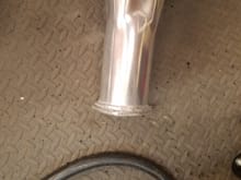 If i cut this flange off will i be able to then use a slip fit off road y-pipe or will i be way off on dimensions???  Thanks for the help.