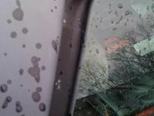 back of pass window has a gap as well due to the window not going up all the way in front and leaks there too