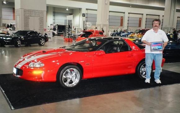 World Of  Wheels Class Winner Trophy 
2002 35th Anniversary Camaro
Boyd Coddington Wheels 17X10's
GMP Exhaust, Urathane Bushings, SLP cold air, K&amp; N filter