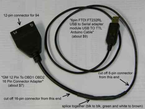 OBD1 cable homemade