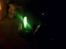 clear lights green bulbs