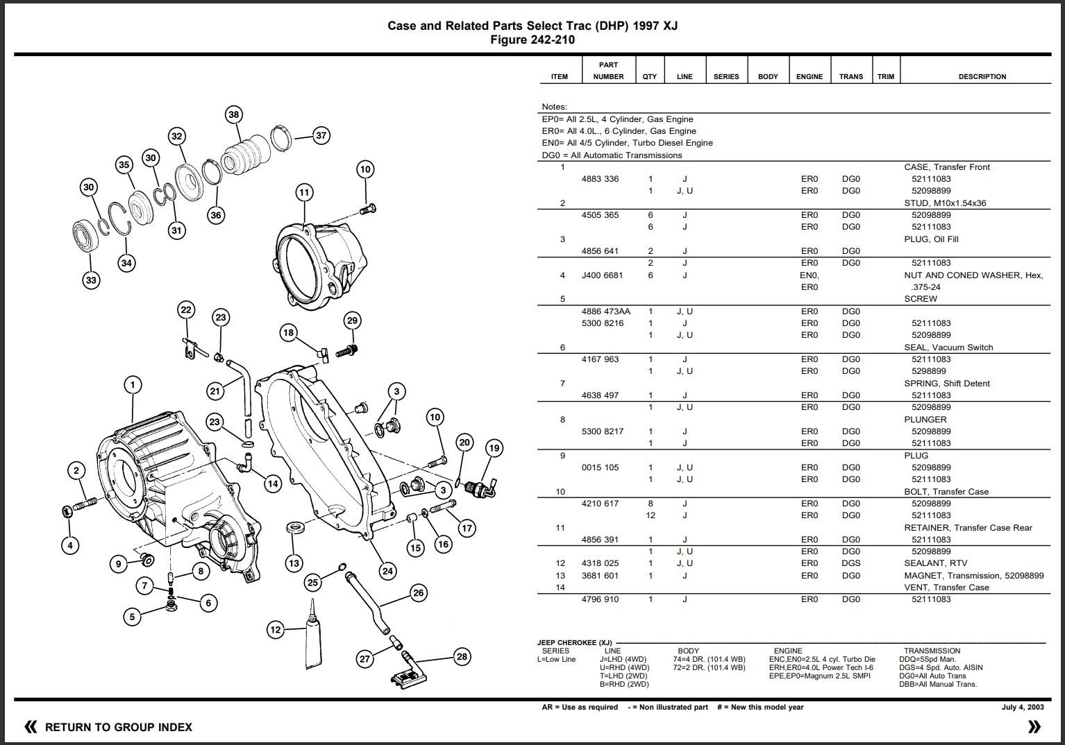 NP242 MASSIVE Leak Missing a plug, need a source! Jeep Cherokee Forum