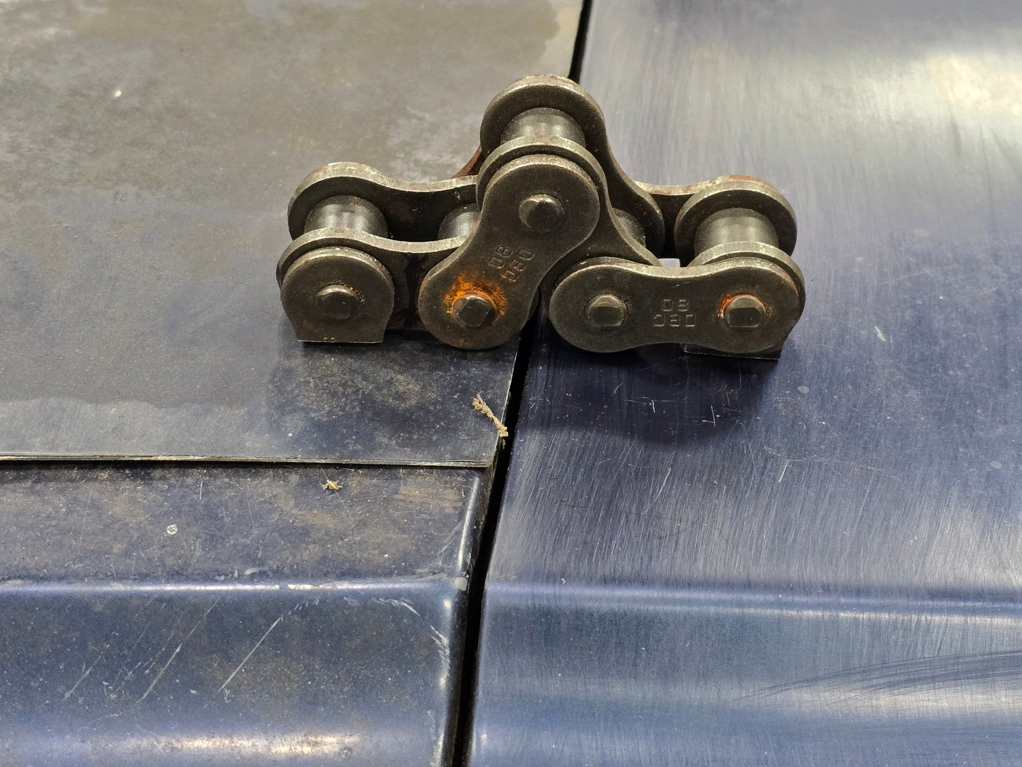 All my door hinges and my hood hinges are gonna be chains. Yes it has a hood! Haha its about 8