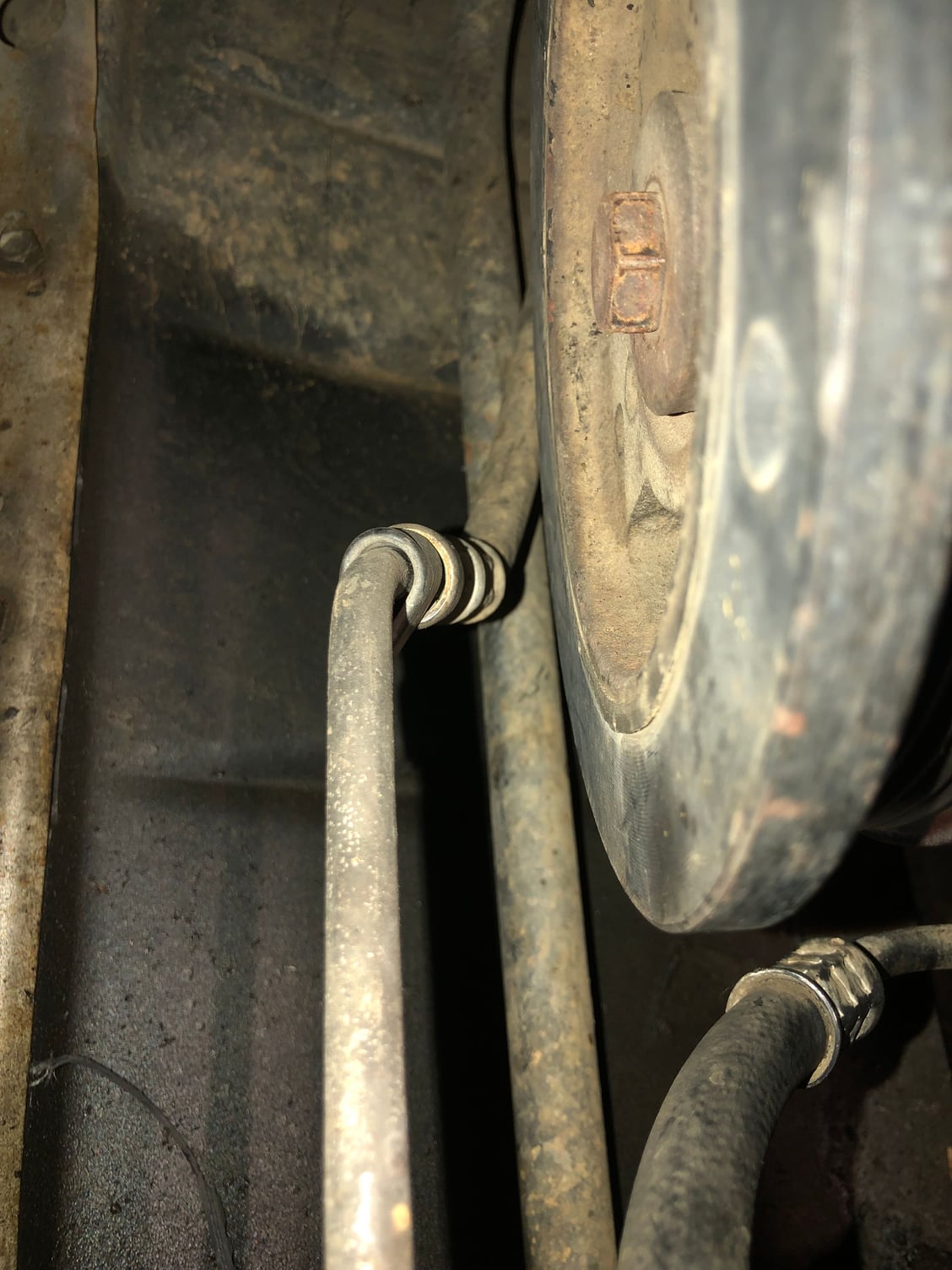 Serpentine Belt shredded and twisted up on fan shaft and dumped
